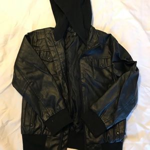 Shaun white pleather jacket med boys
